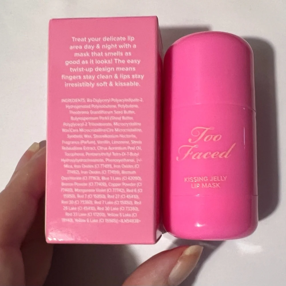 Too Faced Pink Kissing Jelly Lip Mask - Birthday Kiss